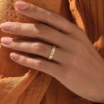 Migraine Wedding Band | 18K Solid Gold Men's Women's Matching Rings, Flat Comfort