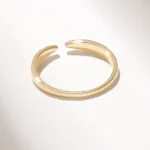 Minimalist Open Claw Ring | 18K Solid Gold Stackable Ring Enhancer - Image 7