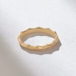Pave Knife Edge Crown Ring | Unique Wavy Ring Enhancer Women| Cute Matching Ring - Image 7