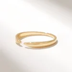 Minimalist Open Claw Ring | 18K Solid Gold Stackable Ring Enhancer - Image 4