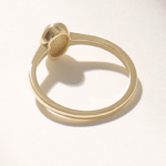 18K Solid Gold Bezel Peridot Solitaire Ring - 图片 7