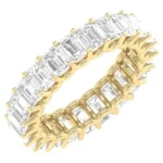 18K Solid Gold 5.39 Carat Moissanite Diamond Solitaire Band Ring