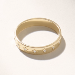 14k Solid Gold Star Eternity Wedding Band: Women's Ring with Star Set Natural Diamonds - Image 7