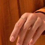 密镶天然钻石骨戒指 | 18K纯金竹戒 | 独特指节戒指