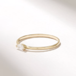 18K Solid Gold Marquise Natural Diamond Engagement Ring - Image 6