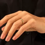 Tiny Star Signet Ring | 18K Solid Gold Pinky Ring | Pave Star Celestial Ring