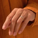 Cluster Natural Diamond Ring | Alternating Round Natural Diamond Ring | 18K Solid Gold Ring