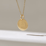 Natural Diamond Stars Medallion Necklace | 14k Solid Gold Celestial Necklace for Women - Image 4