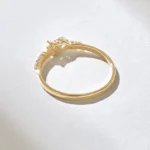 Cluster Natural Diamond Ring | Alternating Round Natural Diamond Ring | 18K Solid Gold Ring - Image 7