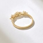 Natural Diamond Four Stone Ring | 0.5ctw Pear Cut Natural Diamond Ring | 14k Solid Gold - 图片 7