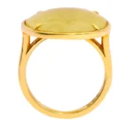 18K Solid Gold Sapphire Cocktail Ring - Image 2