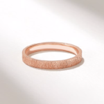 14k Gold Matte Textured Wedding Band: Classic Marriage Ring for Couples - Image 4