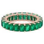 14K Solid Gold 5.39 Carat Emerald Solitaire Ring
