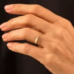 Minimalist Open Claw Ring | 18K Solid Gold Stackable Ring Enhancer - Image 3