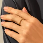Natural Diamond Pave Eternity Ring | 14k Solid Gold Celtic Knot Ring for Women - 图片 3