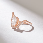 1ct Oval Solitaire Natural Diamond Ring: 18K Solid Gold Unique Engagement Statement - 图片 4