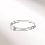 18K Solid Gold Marquise Natural Diamond Engagement Ring - Image 5