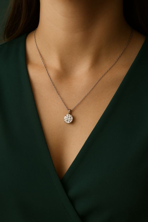 the karat store natural diamond necklace